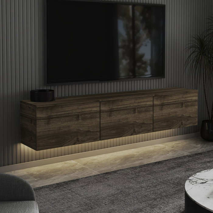 Hanah Home Soporte para TV Neon - Walnut Hanah Home Soporte para TV Neon - Walnut